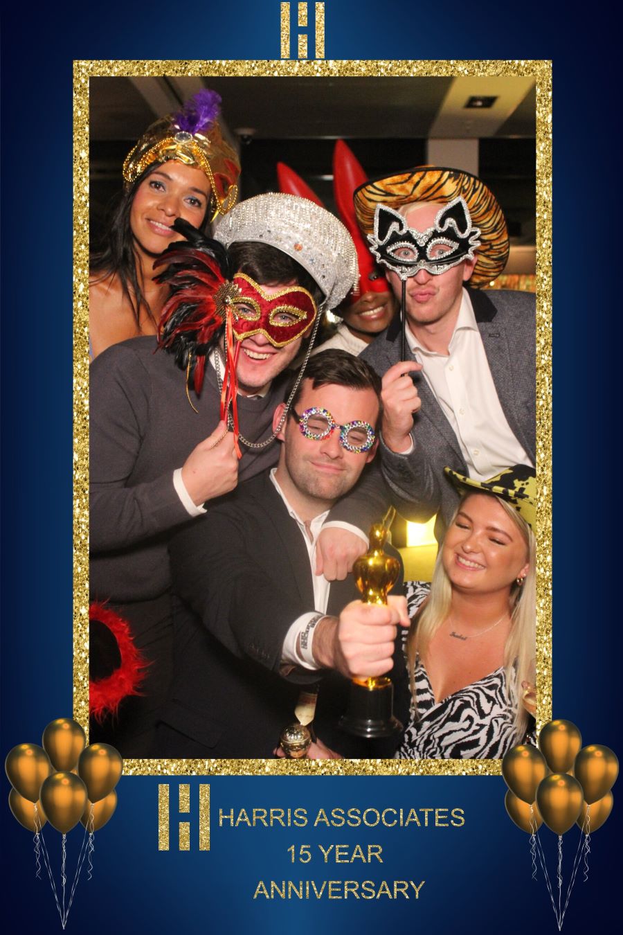 Party guests at the magic mirror